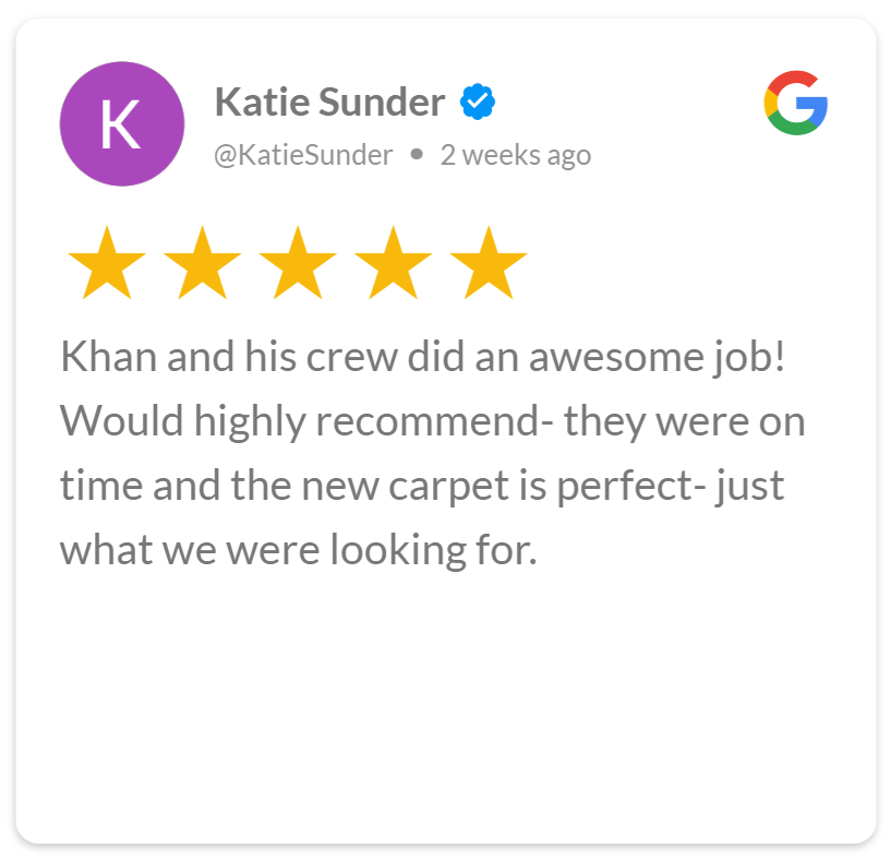 Awesome flooring job and on time review.